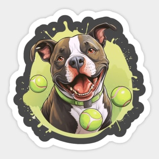 american bully love ball Sticker